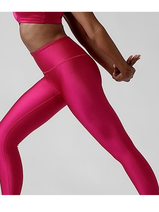 Athleta Pants - Athleta Elation Shine Tight Leggings Hot Pink, NWOT